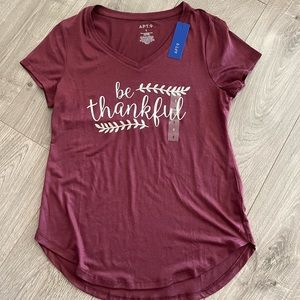 APT 9 thankful shirt NEW